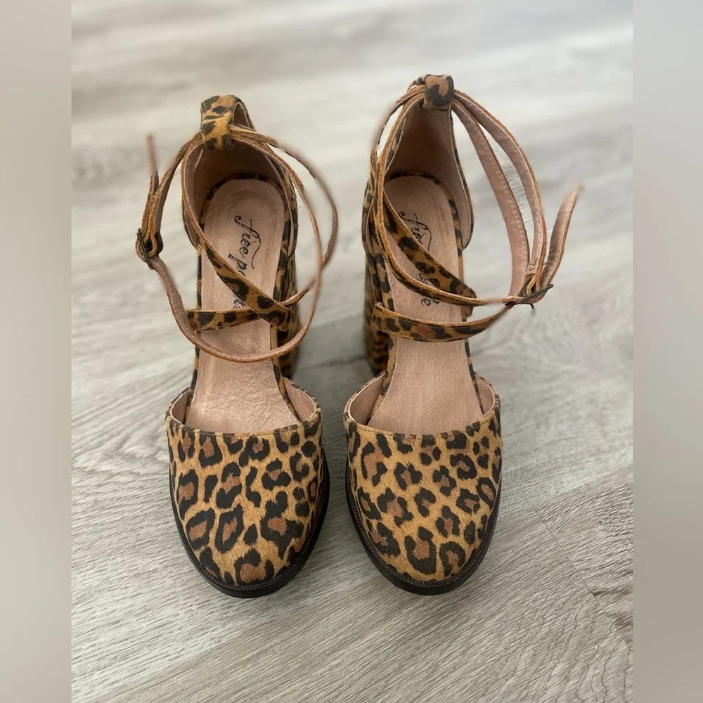 Free People Remi Platform heel in cheetah